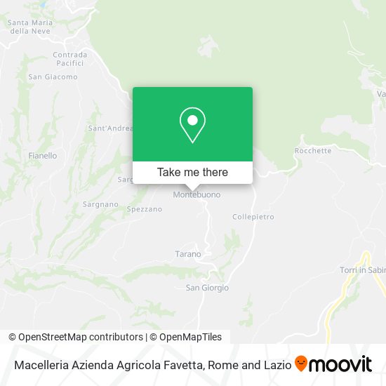 Macelleria Azienda Agricola Favetta map