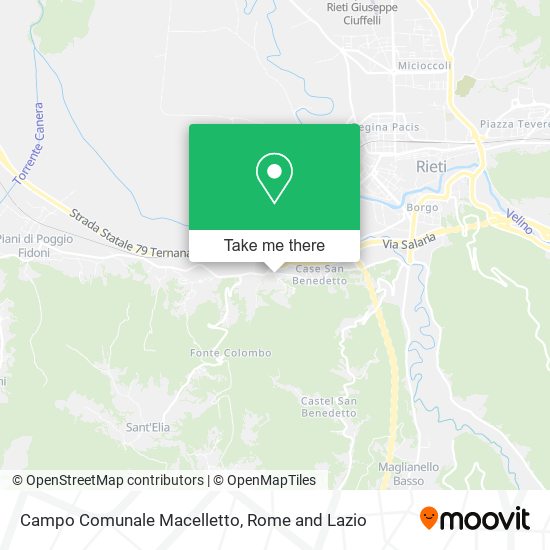 Campo Comunale Macelletto map