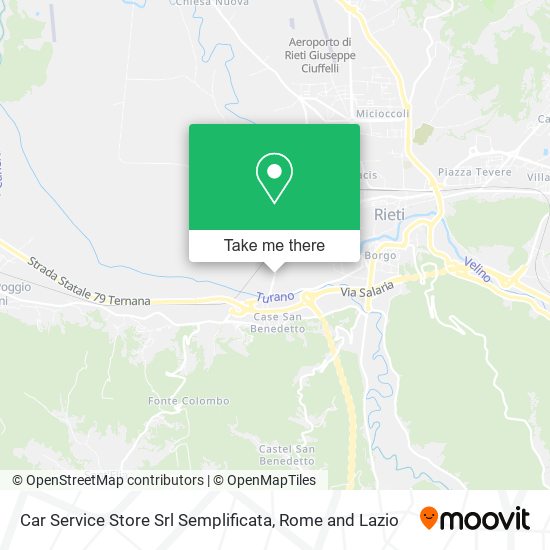 Car Service Store Srl Semplificata map
