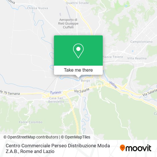 Centro Commerciale Perseo Distribuzione Moda Z.A.B. map