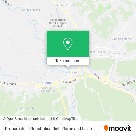 Procura della Repubblica Rieti map