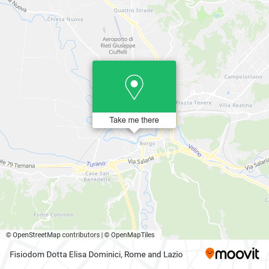 Fisiodom Dotta Elisa Dominici map