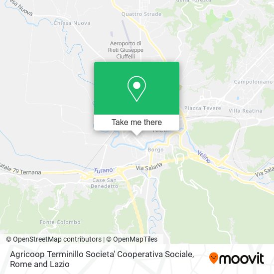 Agricoop Terminillo Societa' Cooperativa Sociale map