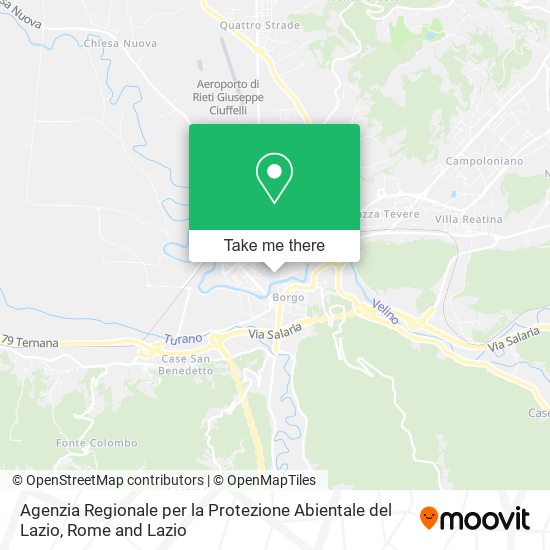 Agenzia Regionale per la Protezione Abientale del Lazio map