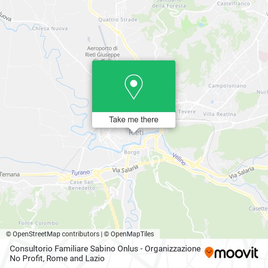 Consultorio Familiare Sabino Onlus - Organizzazione No Profit map