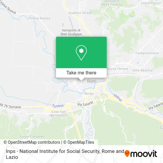 Inps - National Institute for Social Security map