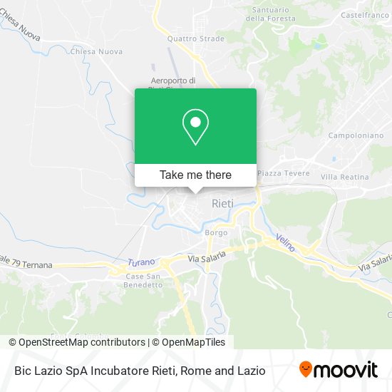 Bic Lazio SpA Incubatore Rieti map