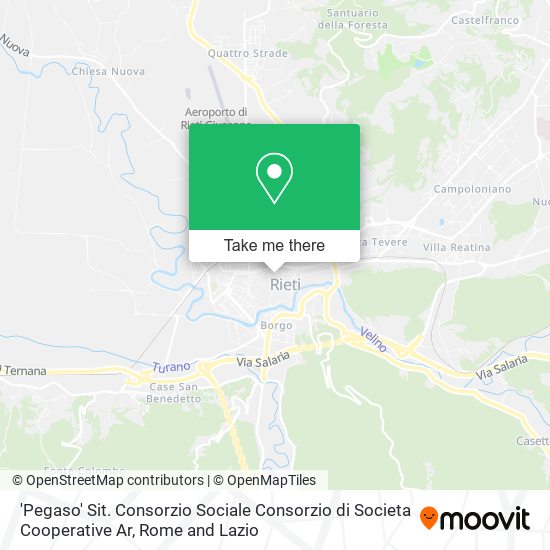 'Pegaso' Sit. Consorzio Sociale Consorzio di Societa Cooperative Ar map