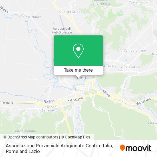 Associazione Provinciale Artigianato Centro Italia map