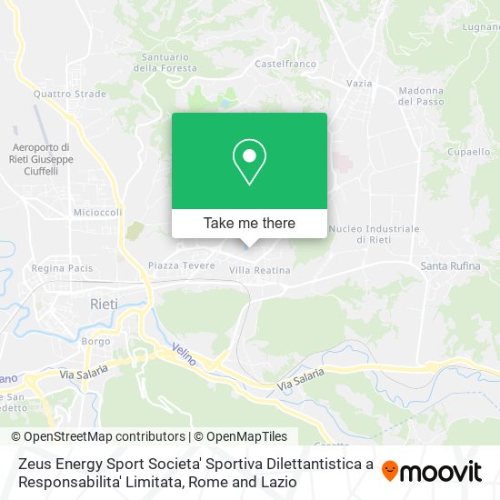 Zeus Energy Sport Societa' Sportiva Dilettantistica a Responsabilita' Limitata map