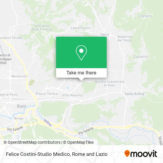 Felice Costini Medical Studio map