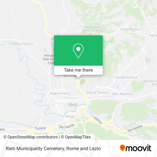Rieti Municipality Cemetery map