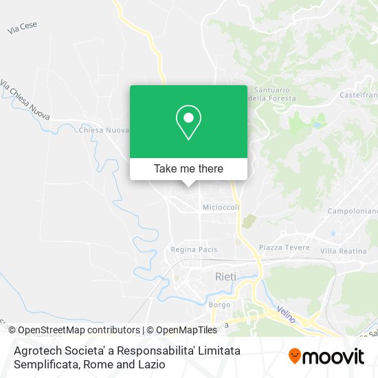 Agrotech Societa' a Responsabilita' Limitata Semplificata map