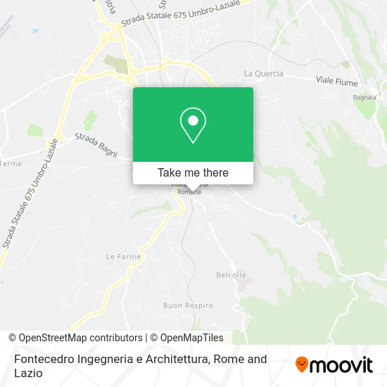 Fontecedro Engineering and Architecture map