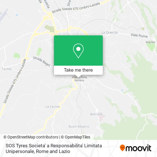 SOS Tyres Societa' a Responsabilita' Limitata Unipersonale map