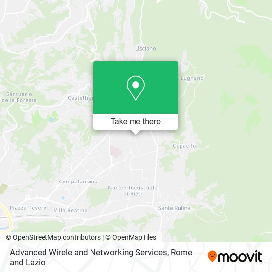Advanced Wirele and Networking Services map