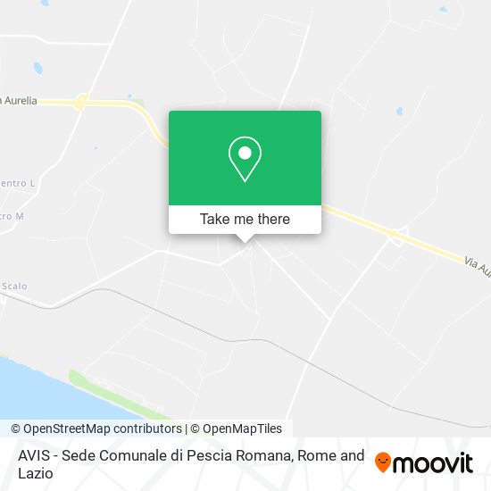 AVIS - Sede Comunale di Pescia Romana map