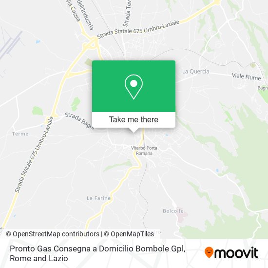 Pronto Gas Consegna a Domicilio Bombole Gpl map