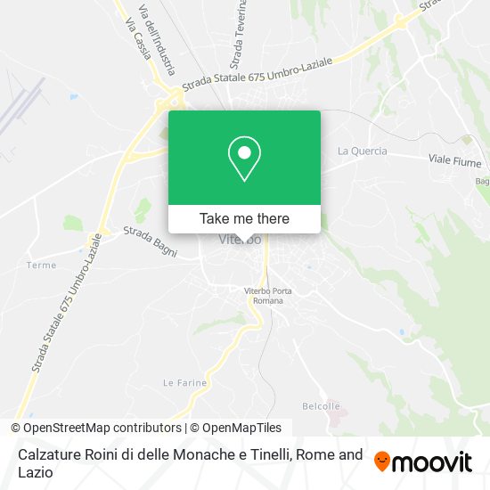 Calzature Roini di delle Monache e Tinelli map