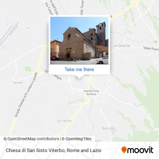 Chiesa di San Sisto Viterbo map