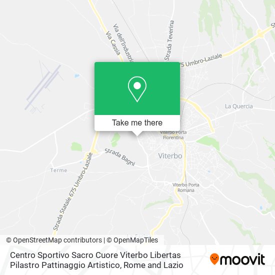 Centro Sportivo Sacro Cuore Viterbo Libertas Pilastro Pattinaggio Artistico map