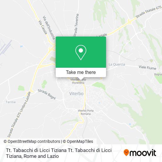 Tt. Tabacchi di Licci Tiziana Tt. Tabacchi di Licci Tiziana map