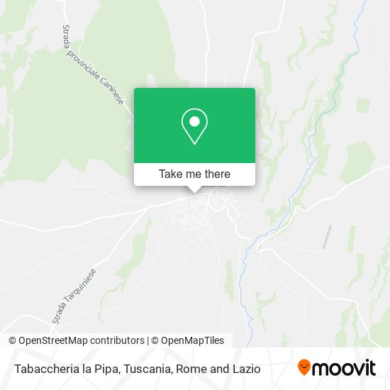 Tabaccheria la Pipa, Tuscania map