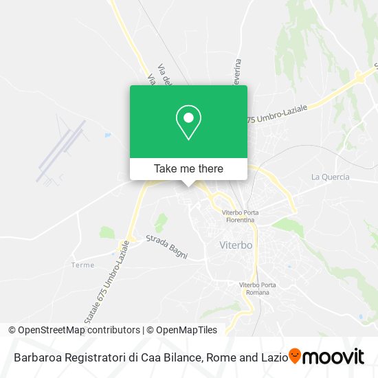 Barbaroa Registratori di Caa Bilance map