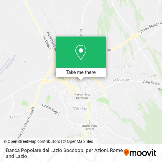 Banca Popolare del Lazio Soccoop. per Azioni map