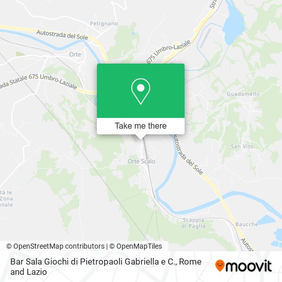 Bar Sala Giochi di Pietropaoli Gabriella e C. map