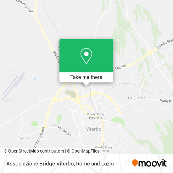 Associazione Bridge Viterbo map