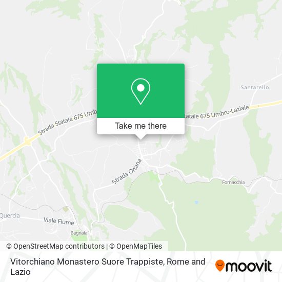 Vitorchiano Monastero Suore Trappiste map