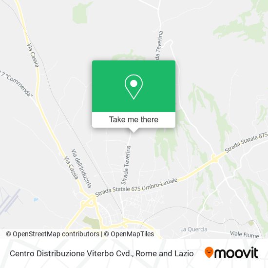 Centro Distribuzione Viterbo Cvd. map