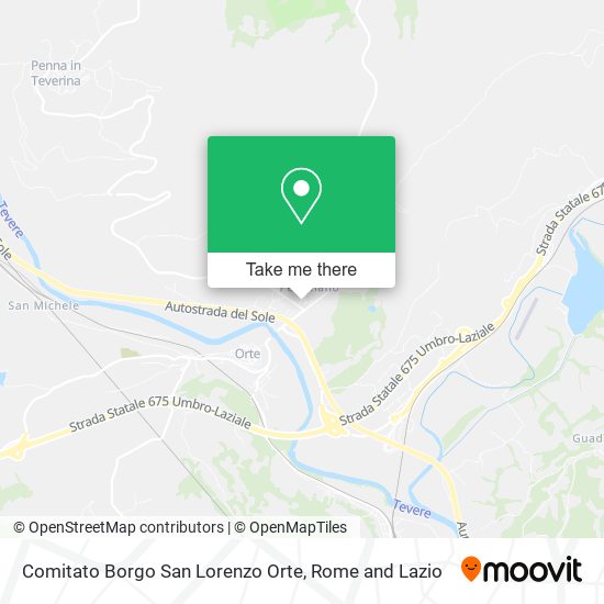 Comitato Borgo San Lorenzo Orte map
