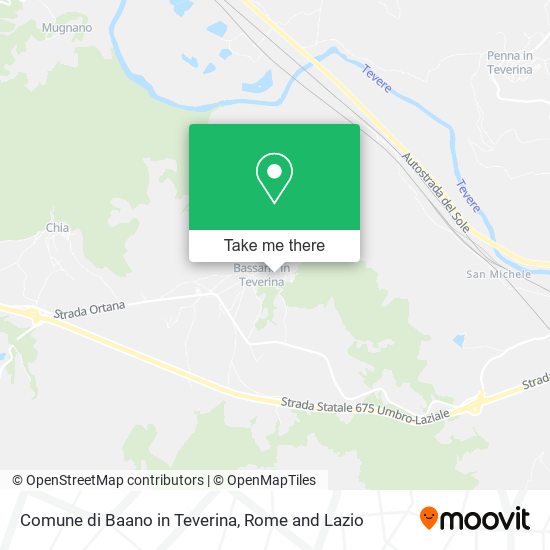 Comune di Baano in Teverina map