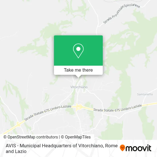 AVIS - Municipal Headquarters of Vitorchiano map