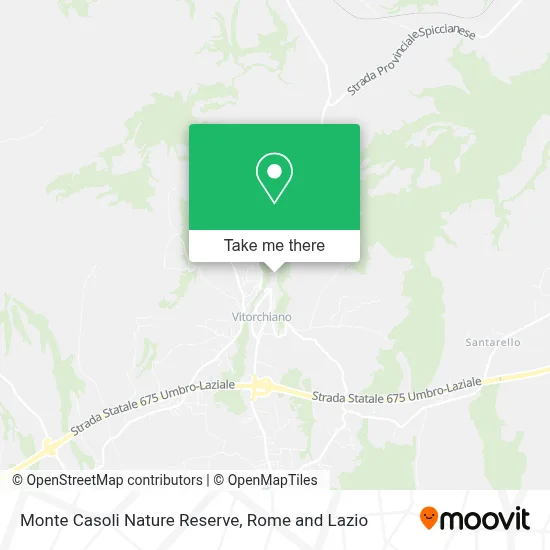 Monte Casoli Nature Reserve map