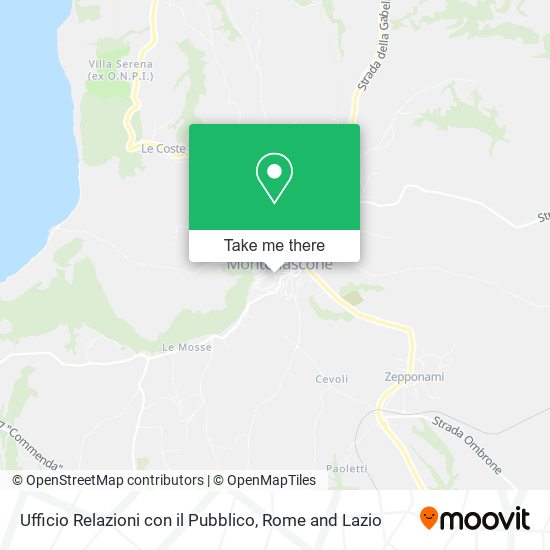 Ufficio Relazioni con il Pubblico map