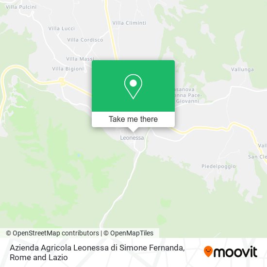 Azienda Agricola Leonessa di Simone Fernanda map