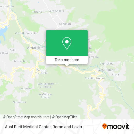 Ausl Rieti Medical Center map