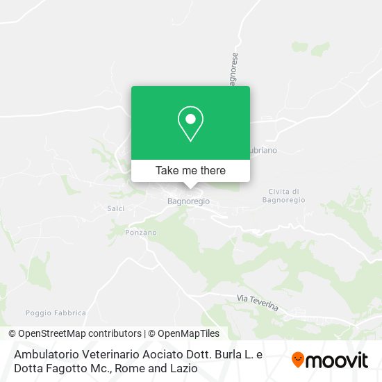 Ambulatorio Veterinario Aociato Dott. Burla L. e Dotta Fagotto Mc. map