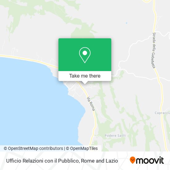 Ufficio Relazioni con il Pubblico map