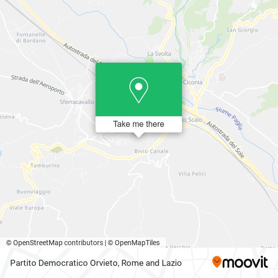 Partito Democratico Orvieto map