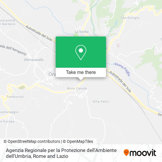 Agenzia Regionale per la Protezione dell'Ambiente dell'Umbria map