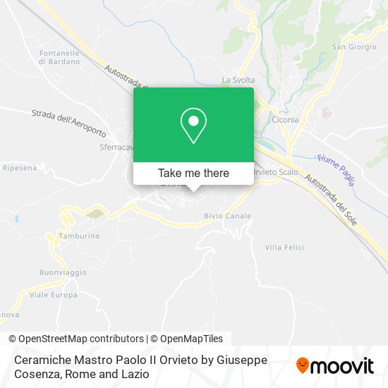 Ceramiche Mastro Paolo II Orvieto by Giuseppe Cosenza map