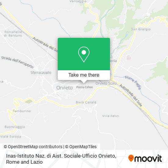 Inas-Istituto Naz. di Aist. Sociale-Ufficio Orvieto map