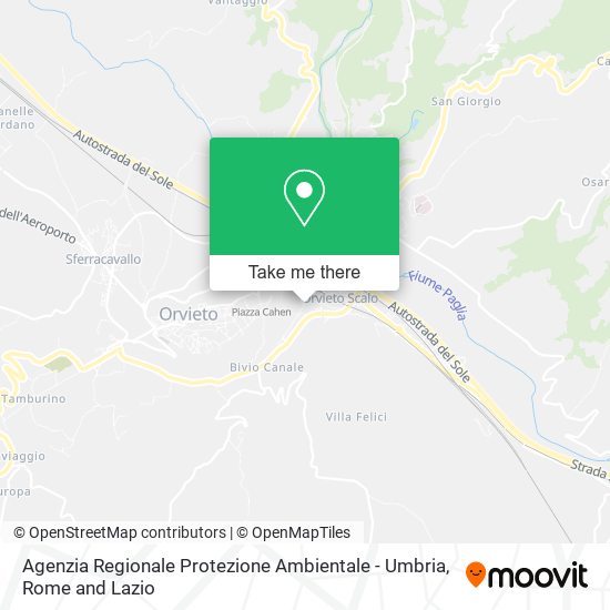 Agenzia Regionale Protezione Ambientale - Umbria map