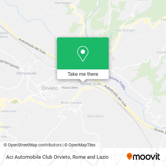 Aci Automobile Club Orvieto map