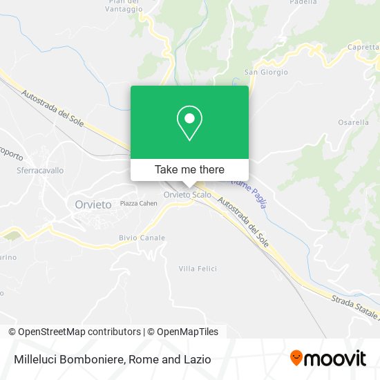 Milleluci Bomboniere map