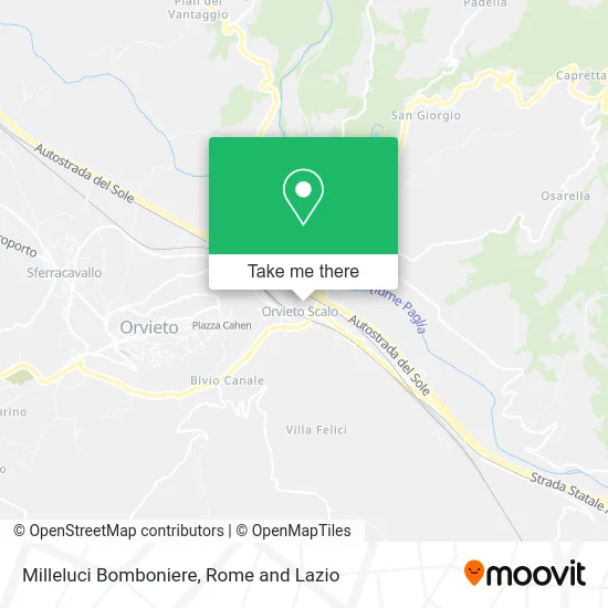 Milleluci Bomboniere map